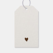 Boho Teddy Bear Luchtballon Sky Baby shower Cadeaulabel (Achterkant)