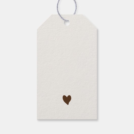 Boho Teddy Bear Luchtballon Sky Baby shower Cadeaulabel (Achterkant)