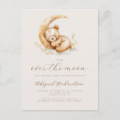 Boho Teddy Bear Neutraal Baby shower Briefkaart (Voorkant)