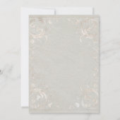 Boho Teddy Bear Neutral Baby shower Kaart (Achterkant)