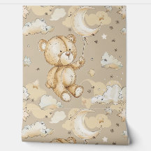 Boho Teddy Bear Pattern Baby kinderkamer