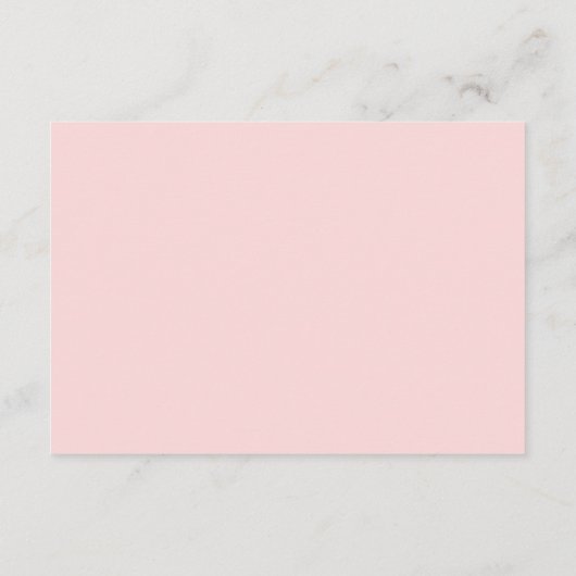 Boho Teddy Bear Pink Baby shower Diaper Raffle Informatiekaartje (Achterkant)