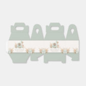 Boho Teddy Bear Sage Green Barly Wait Baby shower Bedankdoosjes (Uitgevouwen)