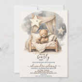 Boho Teddy Bear we kunnen Baby shower afwachten Kaart (Voorkant)