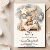 Boho Teddy Bear we kunnen Baby shower afwachten Kaart