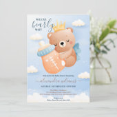 Boho Teddy Bear we kunnen het Baby shower van een  Kaart (Staand voorkant)
