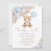 Boho Teddy Bear we kunnen het Baby shower van een  Kaart (Voorkant)