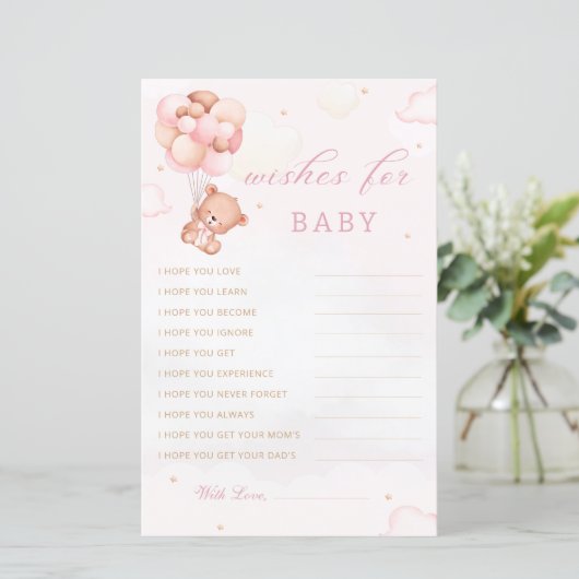 Boho Teddy Bear Wensen voor Baby shower Advies Kaa (Staand voorkant)