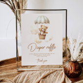 Boho Teddy beer luier loterij Poster