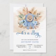 Boho Teddy draagt een sweatshirt met pampasgras