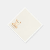 Boho Teddybeer Baby Borrel Servet (Hoek)
