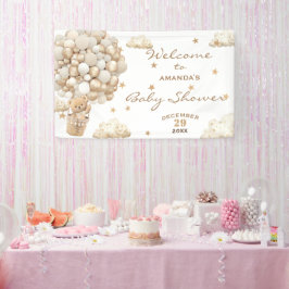 Boho Teddybeer Ballonnen Baby Shower Welkom Spandoek