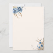 Boho Teddybeer Jongen Blauwe Beer Kan bijna niet w Kaart (Achterkant)