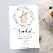 Boho Teddybeer Meisje Roze Beerlijd Baby Shower
