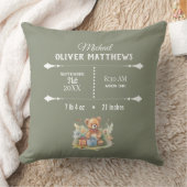 Boho Teddybeer Pasgeboren Baby Persoonlijk Kussen (Deken)