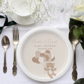 Boho teddybeer wacht bijna ballon papieren bordje