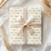 Boho Teepee Arrows Pastel Baby shower Inpakpapier Vel