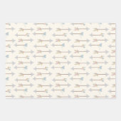 Boho Teepee Arrows Pastel Baby shower Inpakpapier Vel (Voorkant 2)