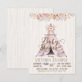 Boho TeePee Baby Shower Uitnodigingen (Voorkant / Achterkant)