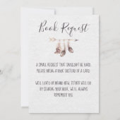 Boho Teepee Baby shower Waterverf Pijlen Uitnodige Kaart (Achterkant)