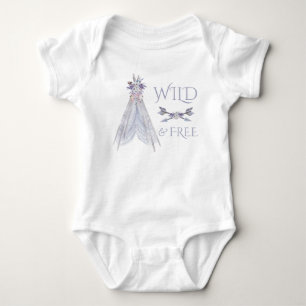 Boho Teepee Meisjes Tribale Baby T-shirt