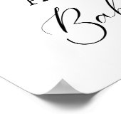 Boho teepee rustic floral baby shower welkomstteke poster (Hoek)