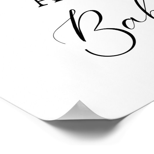 Boho teepee rustic floral baby shower welkomstteke poster (Hoek)