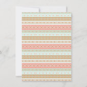 Boho TeePee Rustic Girl Baby Shower Uitnodigingen (Achterkant)