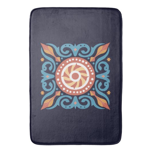 Boho Tegel Bath Mat (Voorkant Verticaal)