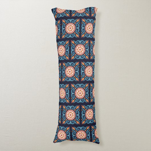 Boho Tegel Body Pillow Lichaamskussen (Voorkant Verticaal)
