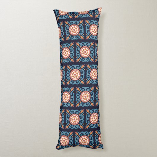 Boho Tegel Body Pillow Lichaamskussen (Achterkant (Verticaal))