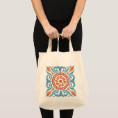Boho Tegel Canvas tas (Voorkant (product))
