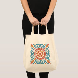 Boho Tegel Canvas tas