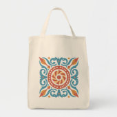 Boho Tegel Canvas tas (Voorkant)