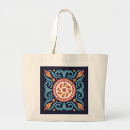 Boho Tegel Canvas tas