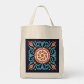Boho Tegel Canvas tas (Achterkant)