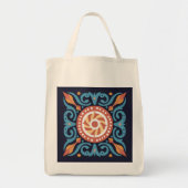 Boho Tegel Canvas tas (Voorkant)