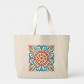 Boho Tegel Canvas tas (Achterkant)
