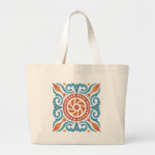 Boho Tegel Canvas tas (Voorkant)