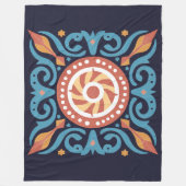 Boho Tegel Fleece Blanket Deken (Voorkant)