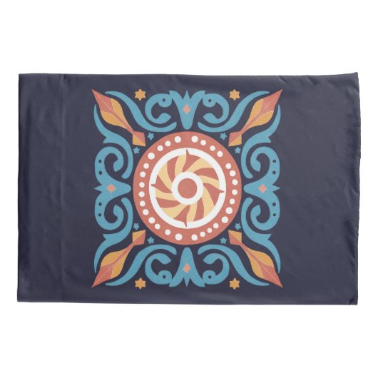 Boho-Tegel Kussensloop (Achterkant)