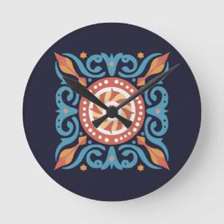 Boho-Tegel Ronde Klok