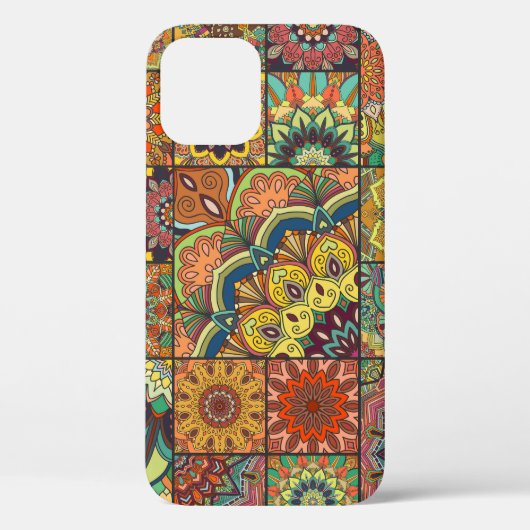 Boho tegels: kleurrijk patchwork naadloos patroon Case-Mate iPhone case (Achterkant)