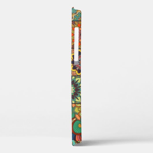 Boho tegelset en naadloos patroon. Kleurpleister Case-Mate iPhone Case (Achterkant / Links)