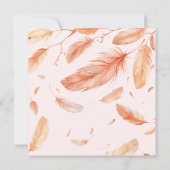 Boho Tent Tuin Bloemen Huwelijk Kaart (Achterkant)