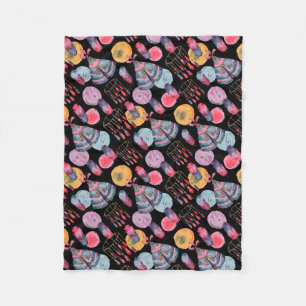Boho Tentdoek Patroon Fleece Deken