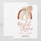 Boho Teracota Rainbow Bridal Shower Kaart (Voorkant / Achterkant)