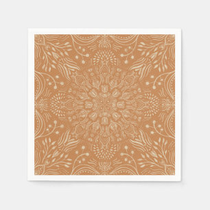 Boho Terra Cotta Moroccan tegel napkins Servet