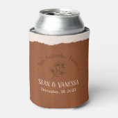 Boho Terra Cotta Wedding Blikjeskoeler (Blikje Voorkant)