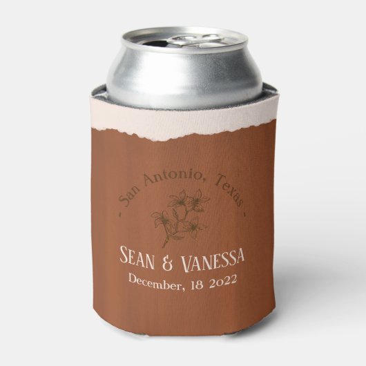 Boho Terra Cotta Wedding Blikjeskoeler (Blikje Voorkant)